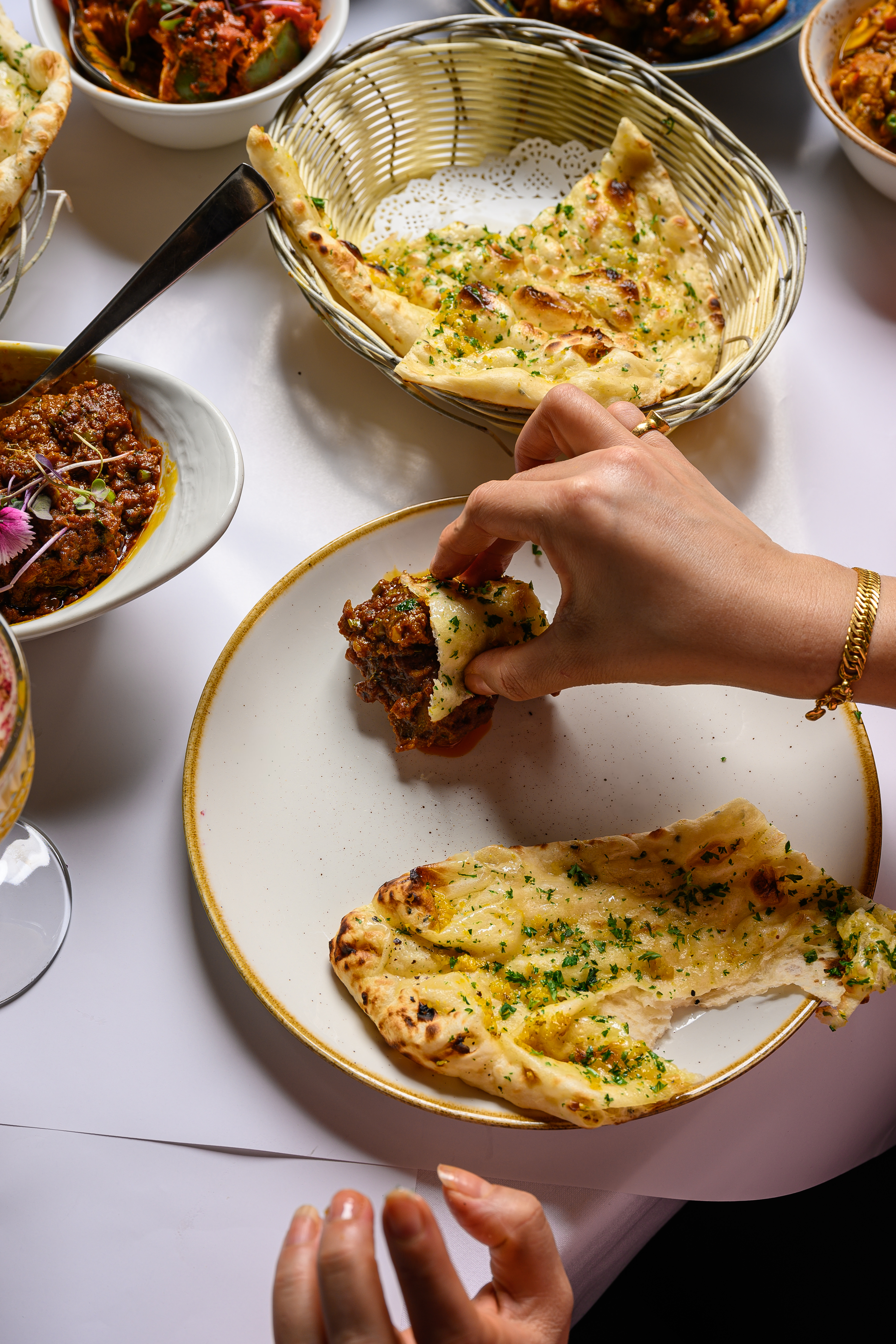 Thali spread, Aagaman Flinders Lane Melbourne CBD lunch